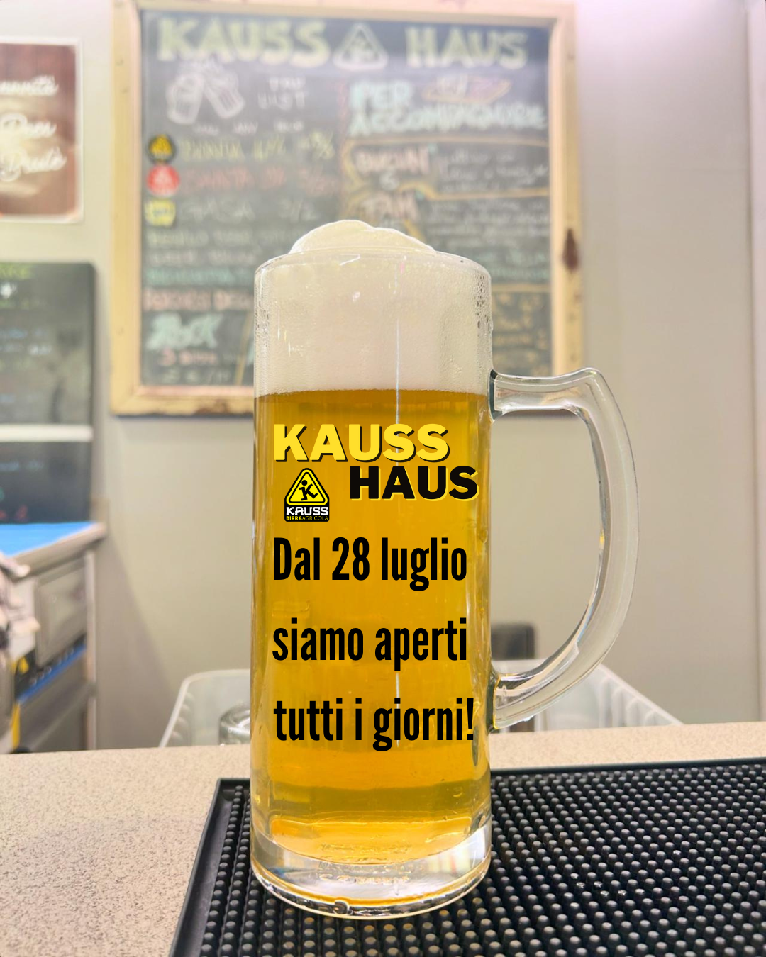 Kauss Haus, orario estivo dal 28 luglio