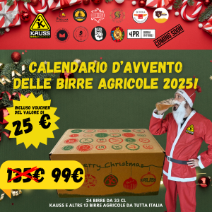 Il calendario dell'avvento delle birre agricole 2025