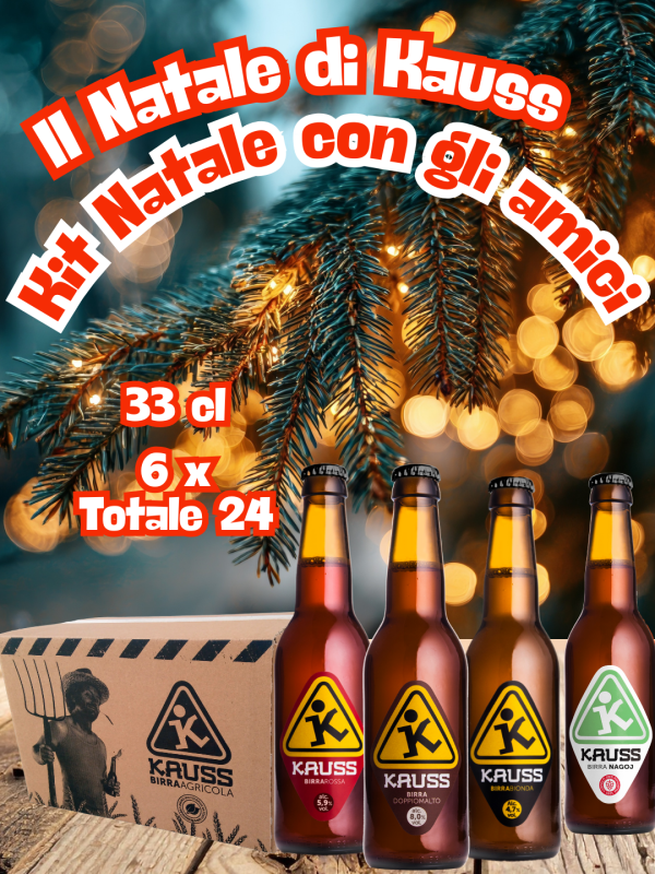 Kit Natale con gli amici di Kauss selezione birre artigianali per le feste