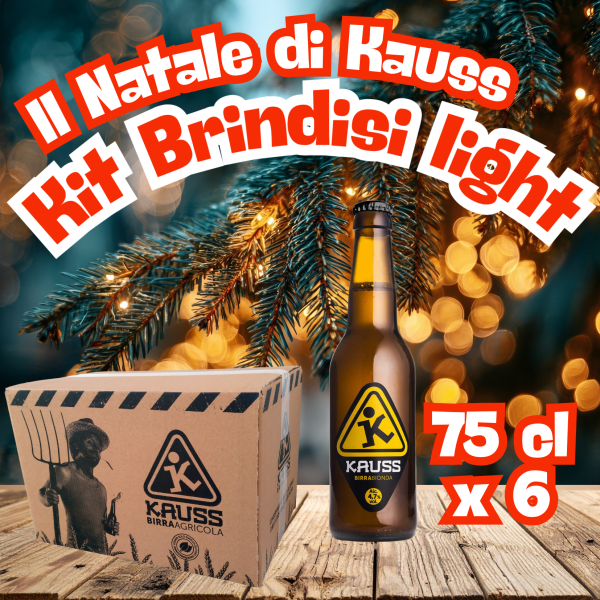 Kit Kauss brindisi light di Natale o Capodanno - Birra agricola agricola