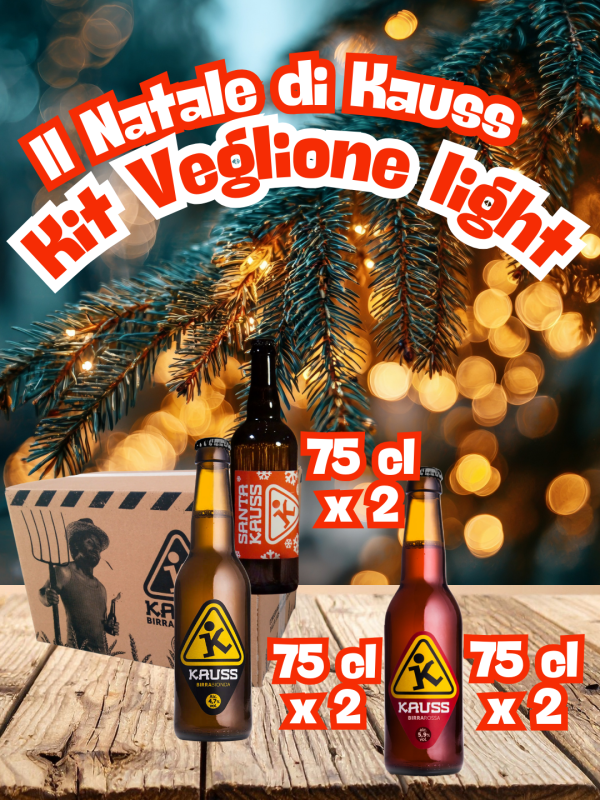 Kit veglione light di Kauss selezione birre artigianali per le feste