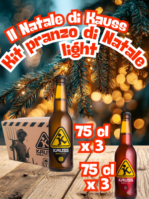 Kit pranzo di Natale light di Kauss selezione birre artigianali per le feste