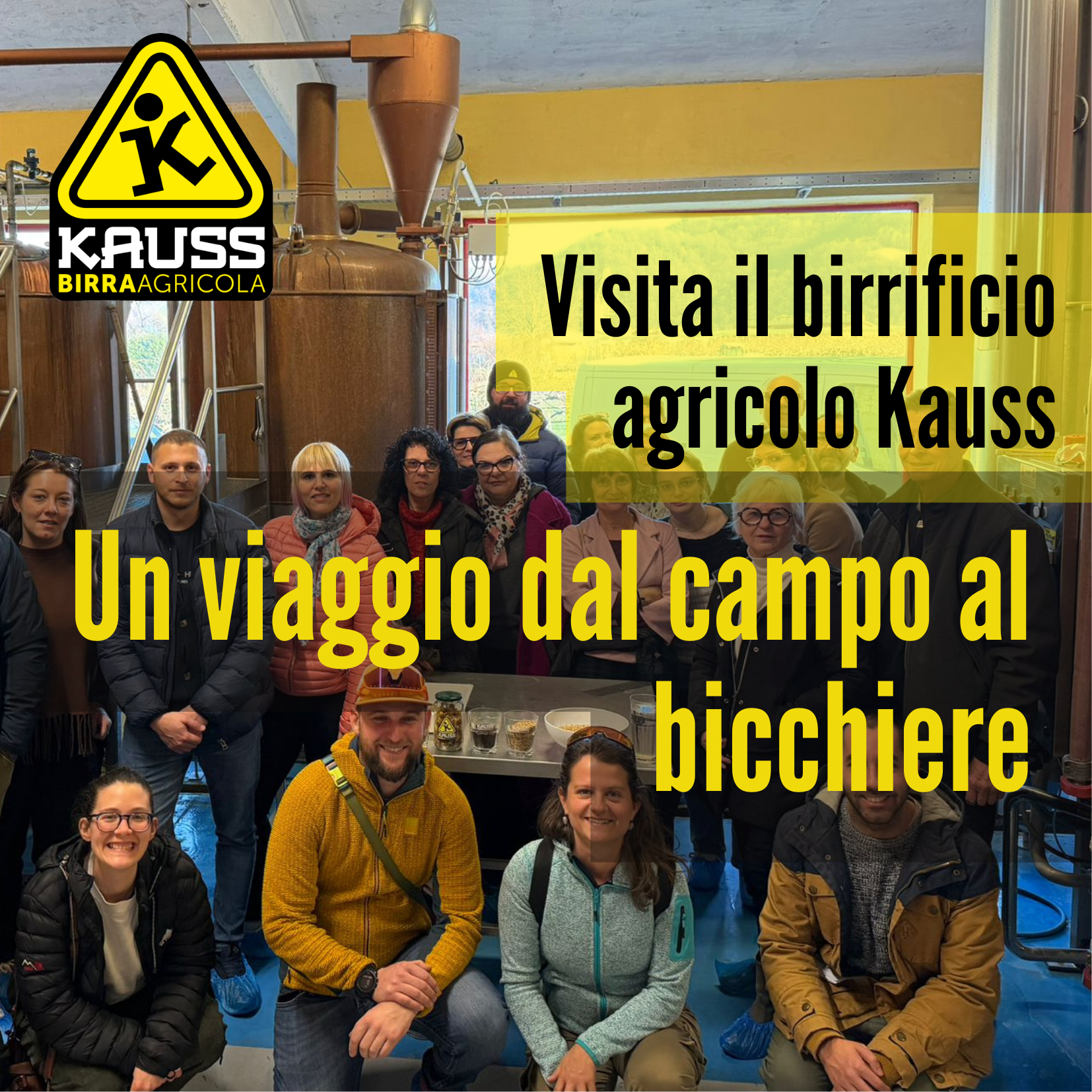 Visita il birrificio agricolo Kauss, un viaggio dal campo al bicchiere