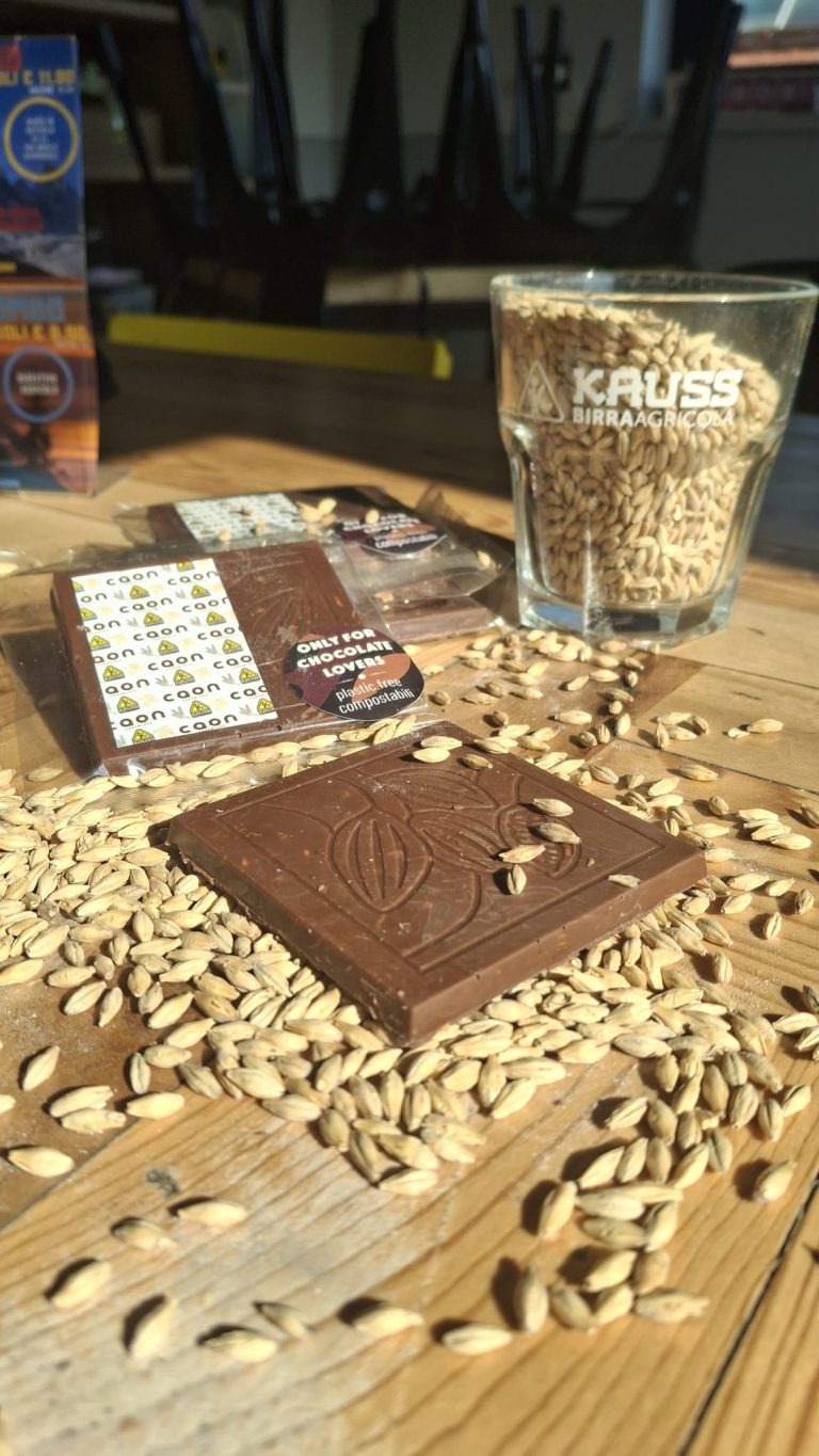 il cioccolato Caon per Kauss con il malto d'orzo