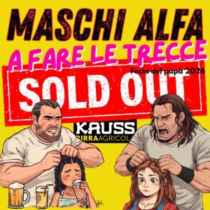 maschi alpha a fare le trecce evento festa del papà kauss sold out