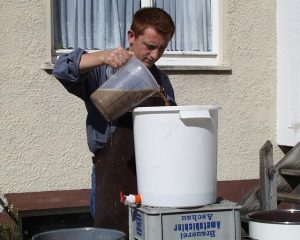 Un giovanissimo Luigi Cagioni durante la sua prima esperienza in Germania nel 2001