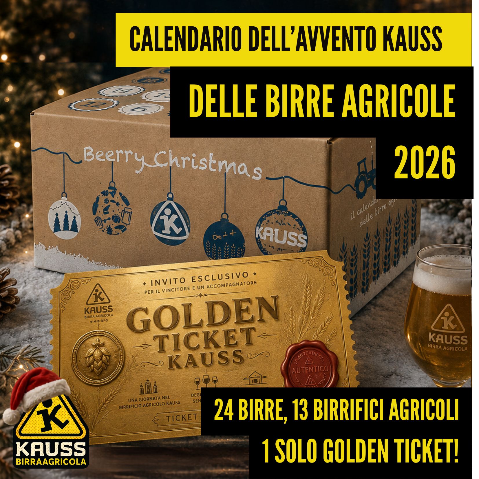 Calendario dell'avvento kauss delle birre agricole 2026
