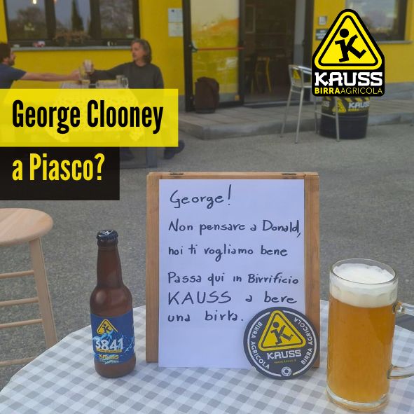 George Clooney a Piasco in Valle Varaita alla Kauss Haus