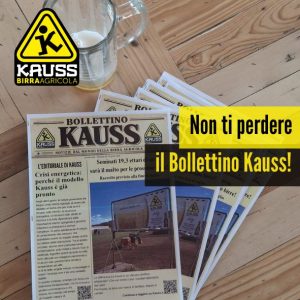 Iscrizione al Bollettino Kauss, la newsletter del Birrificio Agricolo Kauss