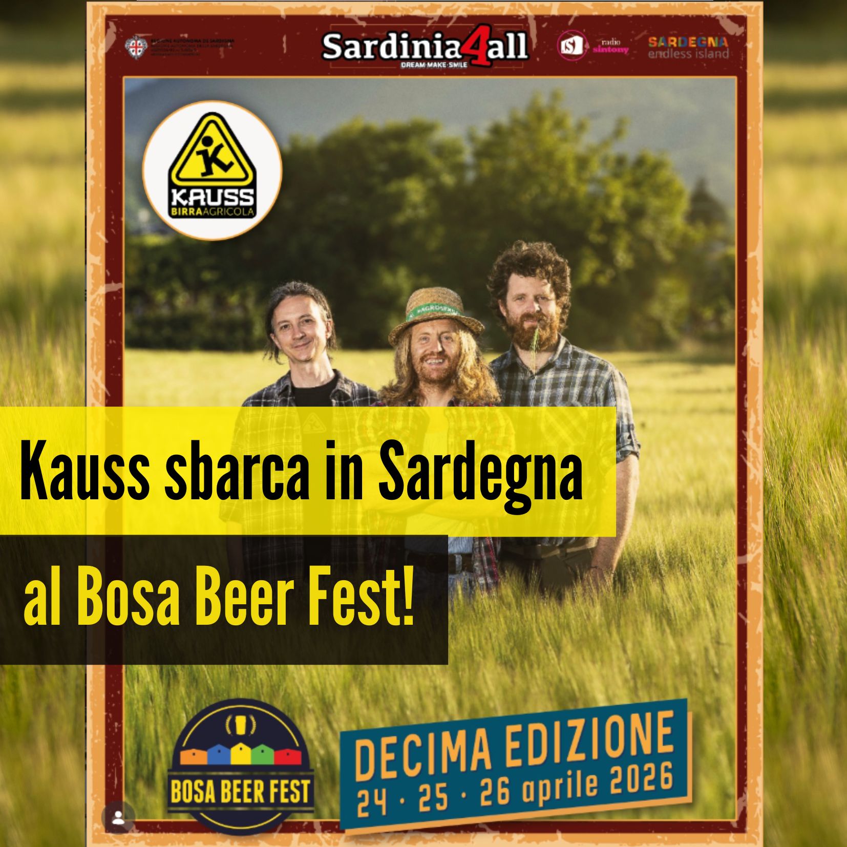 Kauss per la prima volta al Bosa Beer Fest, il festival di birra più grande della Sardegna