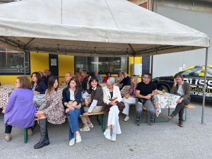 Un momento della visita del Rotary Club Saluzzo al Birrificio Agricolo Kauss