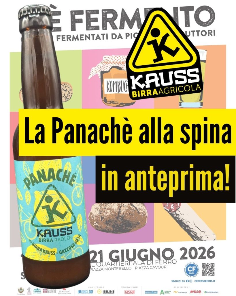 Kauss porterà la Panaché alla spina in anteprima assoluta a C'è Fermento
