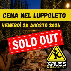 Cena nel luppoleto 2026 - SOLD OUT