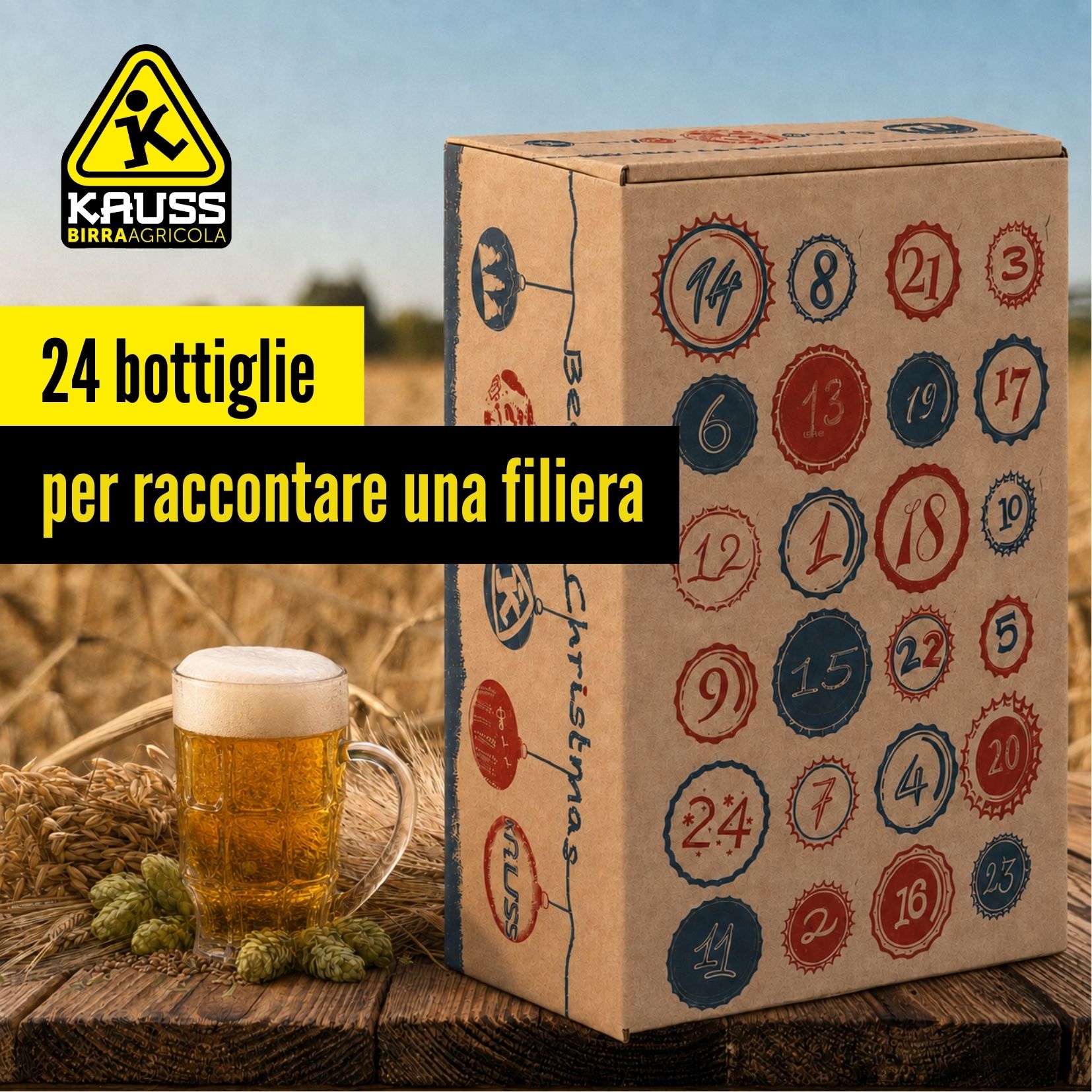 Calendario dell'avvento delle birre agricole italiane