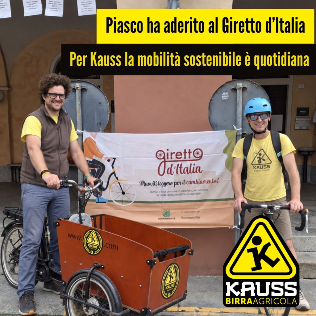 Kauss e la mobilità sostenibile in occasione del giretto d'italia