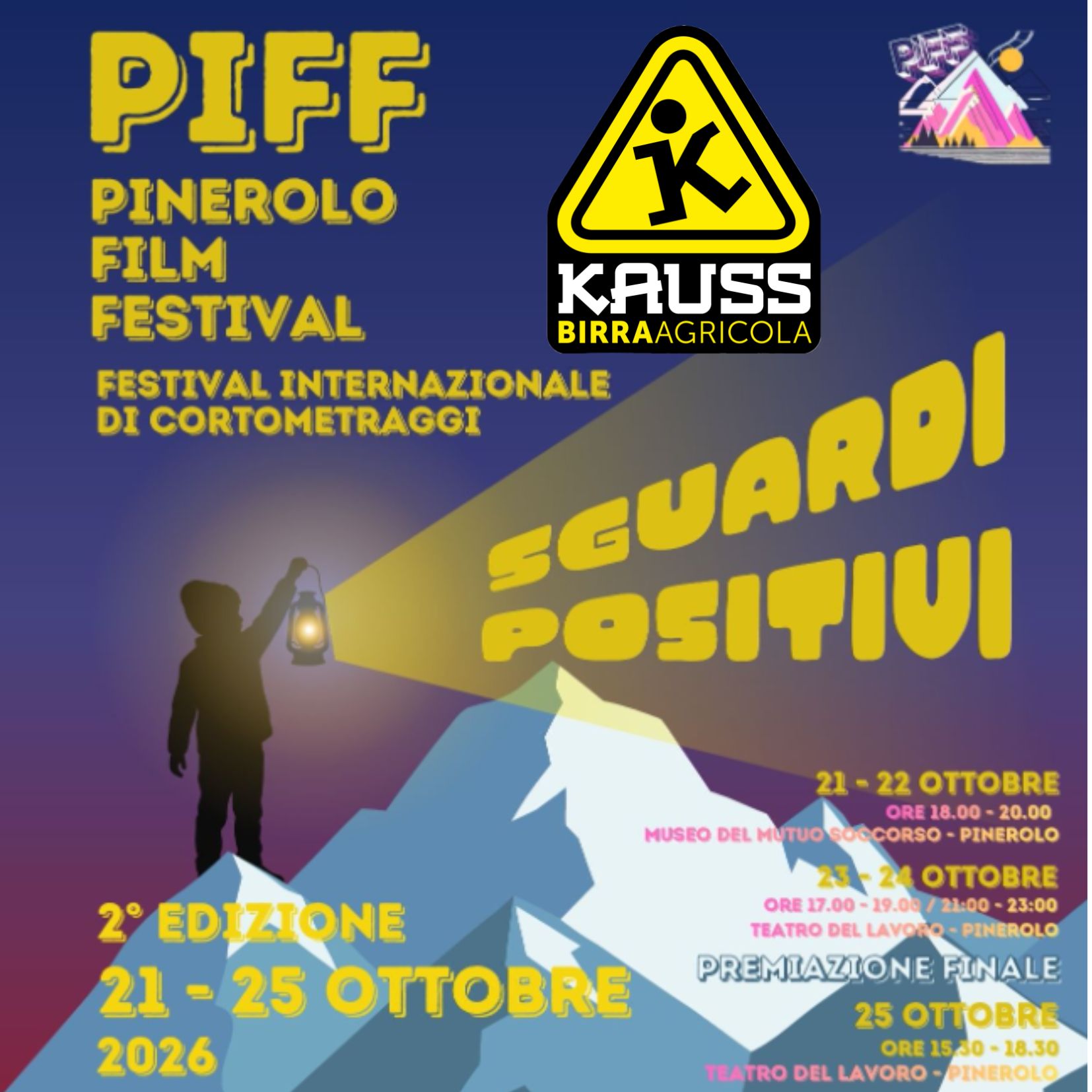 KAUSS SOSTIENE IL PINEROLO FILM FESTIVAL