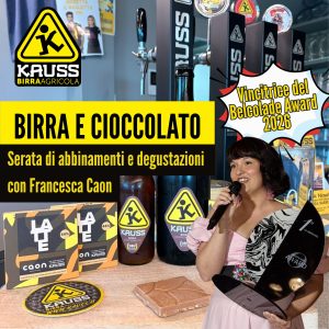 Birra e cioccolato: una serata di degustazione con Francesca Caon - Venerdì 6 novembre ore 20.30